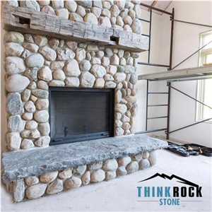 Multicolor Eco Cobble Stone Decorative Stone with River Rock Veneer