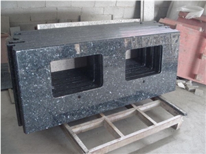 Prefab Blue Pearl Granite Vanity for Bathroom Countertops