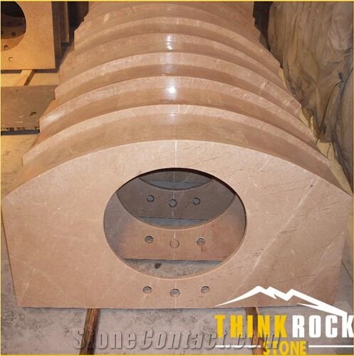 Red Marble Stone Bathroom Countertop