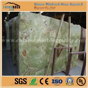 Reddish Brown Veins Green Onyx Tiles