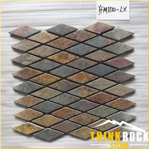 Slate Mosaic Tile in Various Designs for Kitchen/Bathroom/Wall Slate Mosaic Tile in Various Designs for Kitchen/Bathroom/Wall