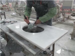 White Marble for Bathroom Vanity Top