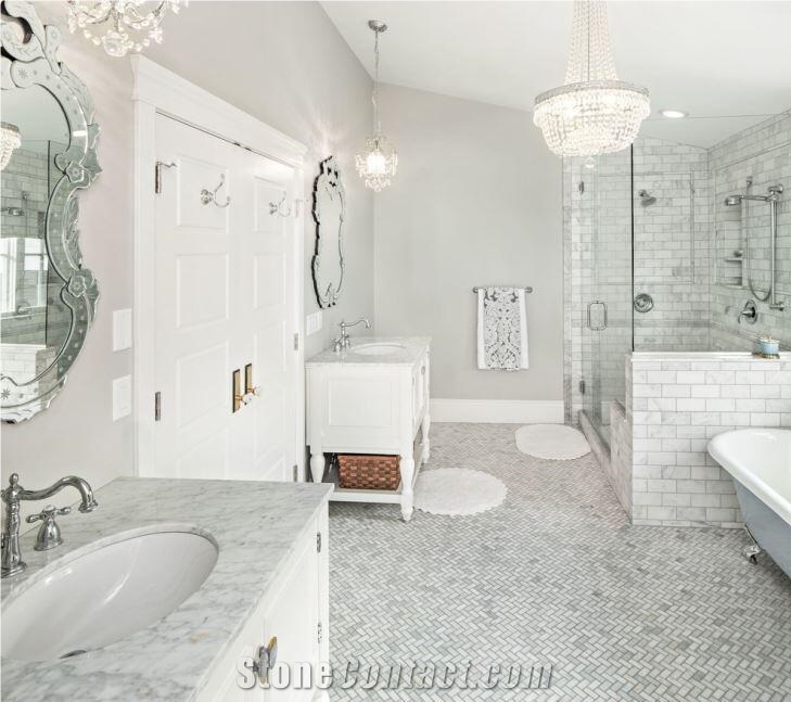 White Marble Mosaic for Floor Tiles