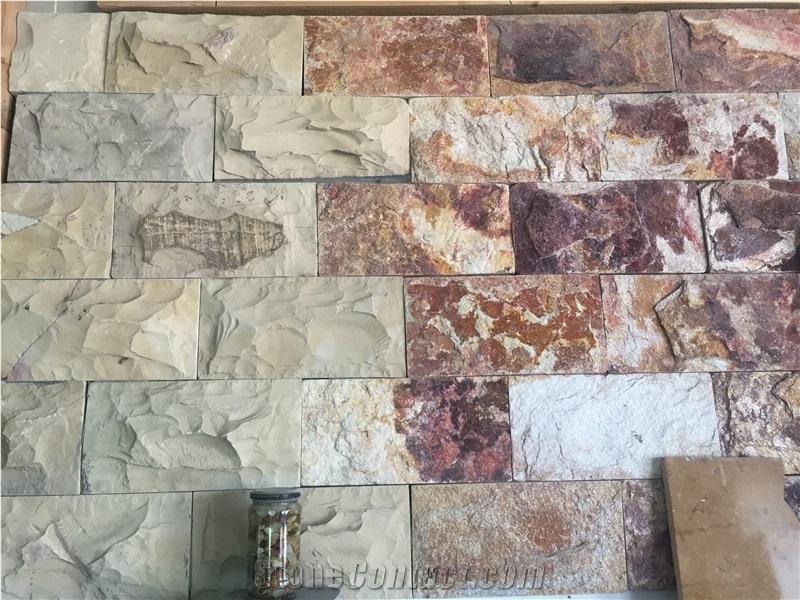 Red & Grey,Sandstone Tiles & Slabs