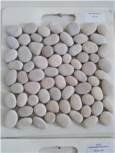 Pebble Mosaic, Sliced Pebbles Mosaic Pattern Pebble Mosaic, Sliced Pebbles Mosaic Pattern