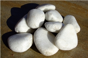 White Marble Tumbled Pebbles