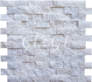 Wsf031 White Marble Split Mosaic