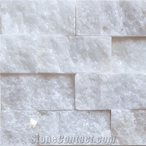 Wsf031 White Marble Split Mosaic