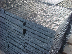 Basalt Waterflow Finish, G684 Serrated Finish, Profiled Black Basalt