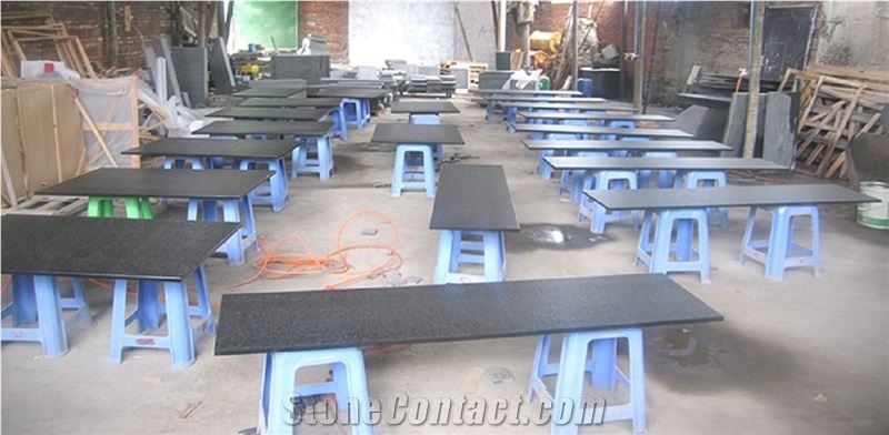 Black Basalt Countertop,G684 Leather Finish,Chinese Basalt