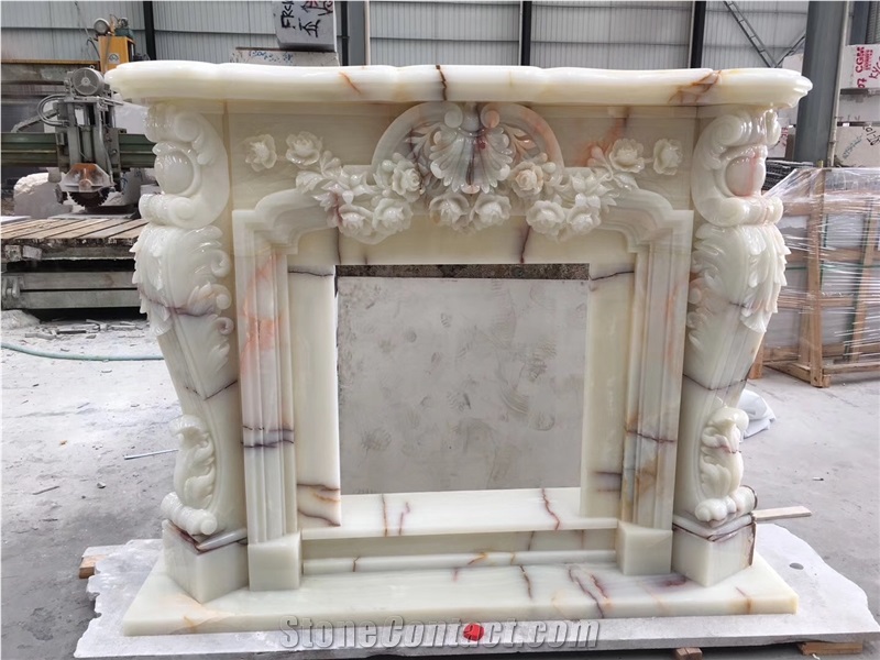 Calacatta Marble Fireplace,Masonry Fireplace,Marble Fireplace Hearth