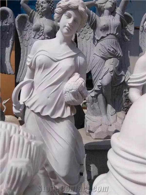 Marble Human Sculptures,Garden Sculptures,Marble Garden Statues