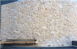 Yellow Granite Garden Wall,Granite Garden Decor,Garden Stone Design