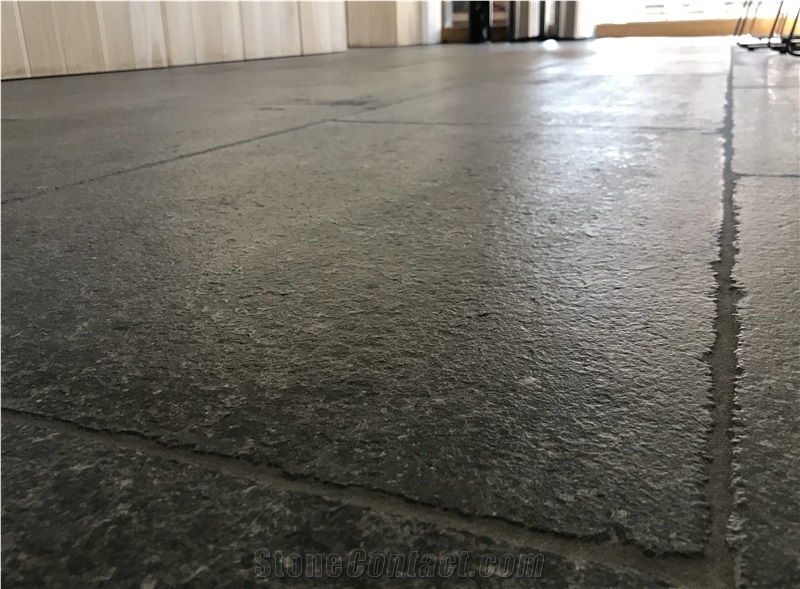 Bleu Stone Tiles, Belgian Blue Stone Brushed Tiles