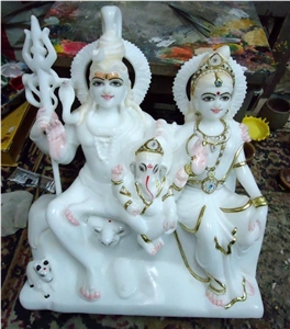 Shiv Parivar Marble Stetues