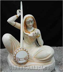 White Makarana Marble Statues