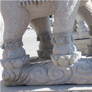 Factory Wholesale Stone Carving Elephant Sculpture