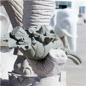 Factory Wholesale Stone Carving Elephant Sculpture