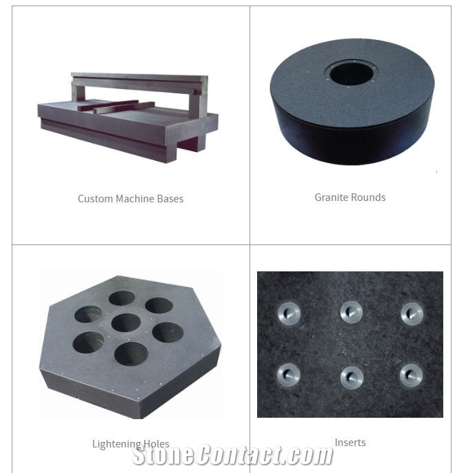 Custom Machine Bases, Granite Rounds