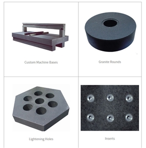 Custom Machine Bases, Granite Rounds