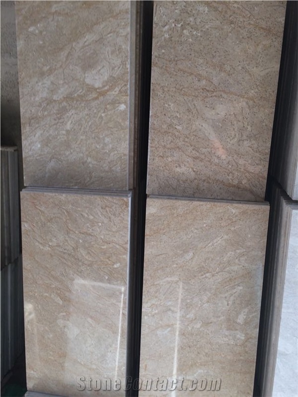 Flower Beige Marble Slabs & Tiles