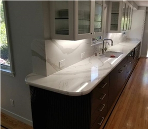Calacatta Michelangelo Marble Kitchen Perimeter Top,Island Top