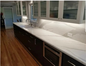 Calacatta Michelangelo Marble Kitchen Perimeter Top,Island Top