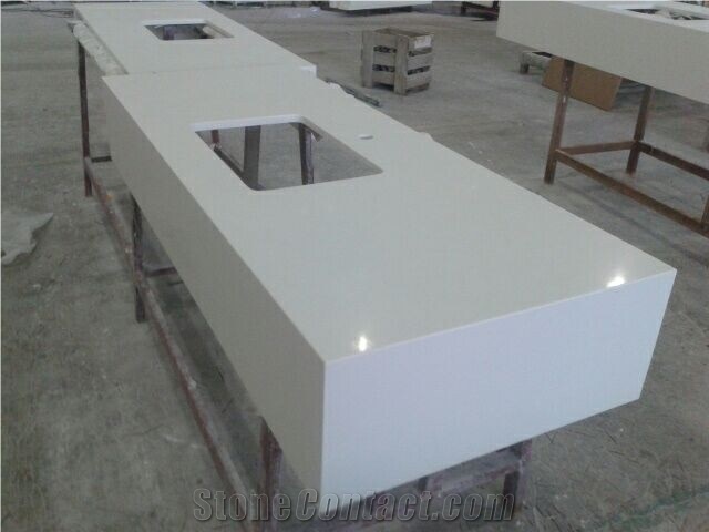 Light Grey Starlight Quartz Tiles Quartz Stone Slabs Stone Flooring