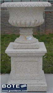 G682 Golden Yellow Granite Flower Pots Planters Garden Decoration G682 Golden Yellow Granite Flower Pots Planters Garden Decoration