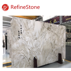 Natural Chinese Landscape Painting Marble For Floor Design