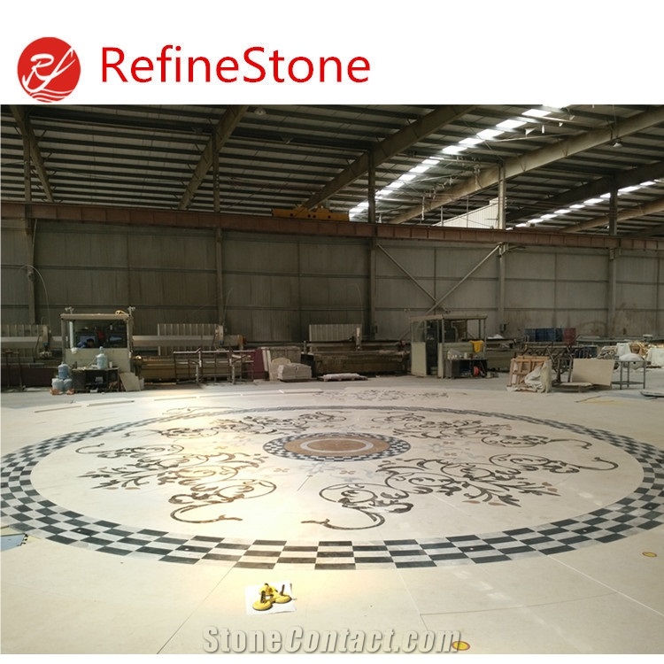 Unique Art Mixed Marble Water Jet With High Quality
