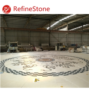 Unique Art Mixed Marble Water Jet With High Quality