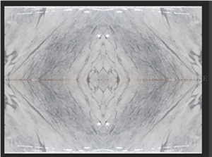 Calacatta Oro New White Marble Bookmatched Wall Background Tile Slab