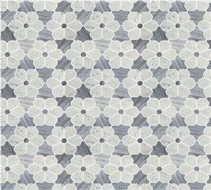 Beautiful Flower Pattern Marble Mosaics for Wall, Backsplash,Floor