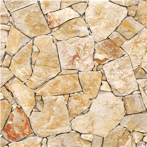 Yellow Decorative Mossy Stone, Yellow Gneiss Building, Walling
