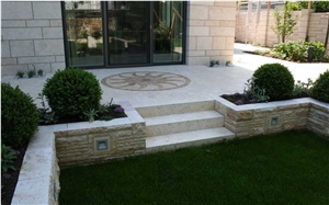 Kelheimer Auerkalk Honed Patio -Terrace Pavers, Pattern