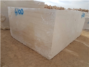 Konya Light Travertine Block, Turkey White Travertine