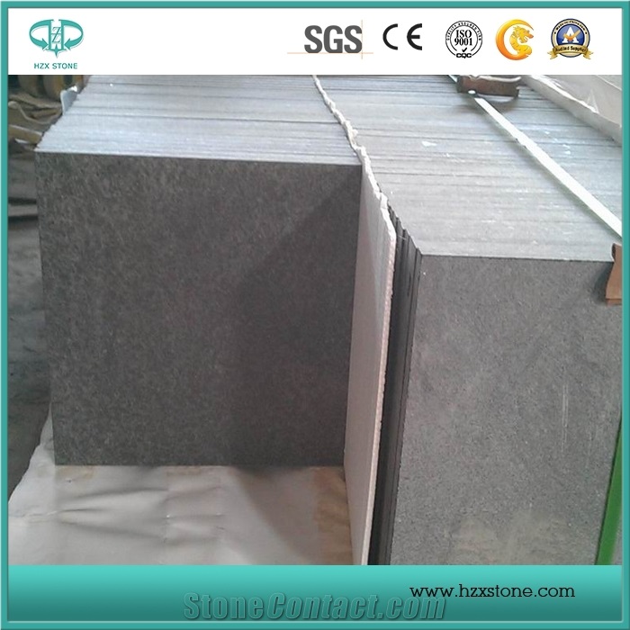 China G684 Granite/Fuding Pearl Black Granite/Flamed Tiles/Slab