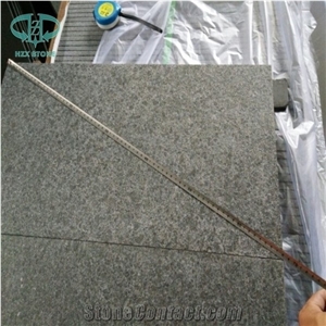 G684 Black Basalt Flamed Tiles, Chinese Cheap Stone