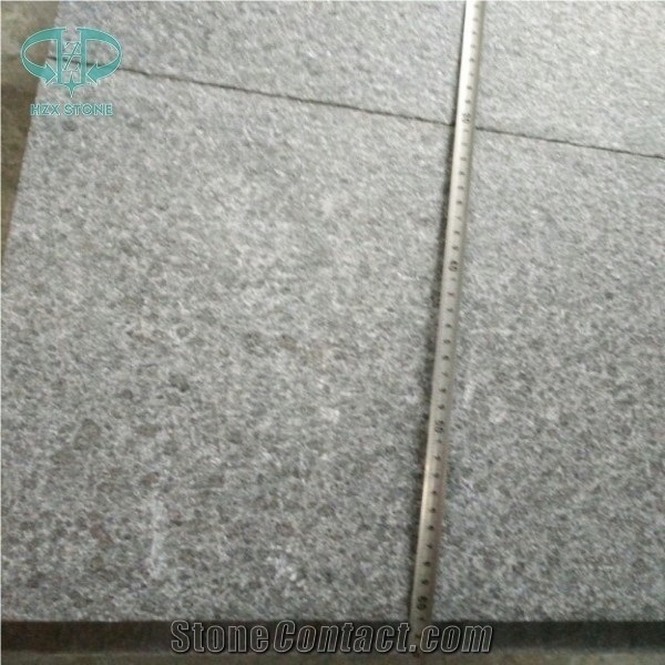 G684 Black Basalt Flamed Tiles, Chinese Cheap Stone