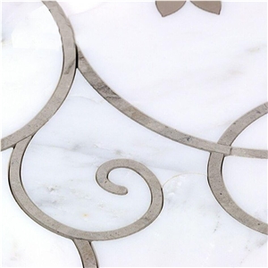 Carrara Base Mosaic Medallions for Floor