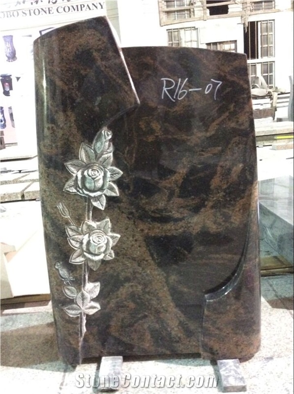 Polished Monument Headstone Tombstone Neu Design Single Cemetery