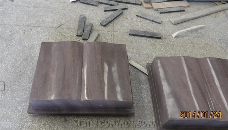Sandstone Book Memorial Design Monument.Tombstone. Headstone,