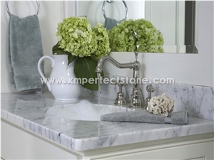 Bianco Carrara Marble Countertop,Statuary White for Bath Top