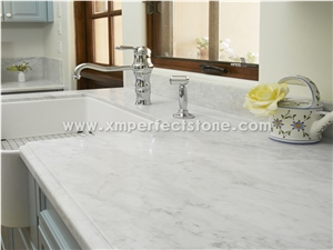 Bianco Carrara Marble Countertop,Statuary White for Bath Top
