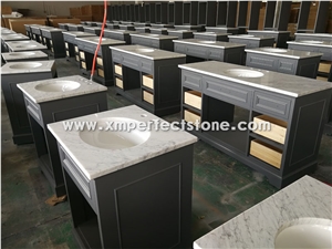 Bianco Carrara Marble Countertop,Statuary White for Bath Top