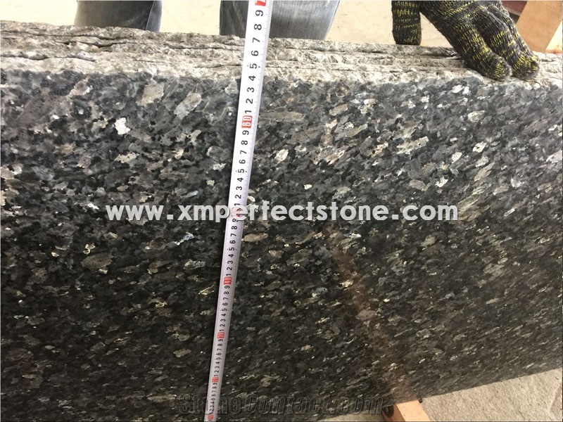 Polished Silver Pearl Granite Norway Labrador Medio, Hallingsas, Slab