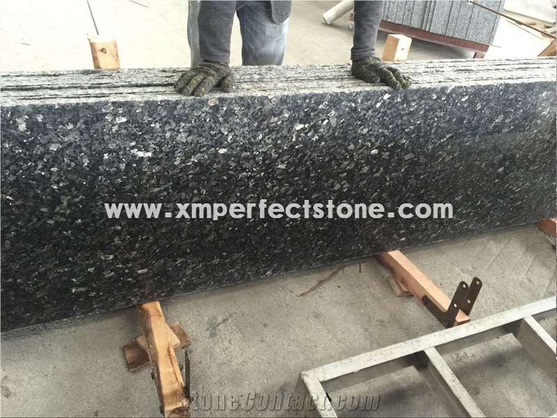 Polished Silver Pearl Granite Norway Labrador Medio, Hallingsas, Slab