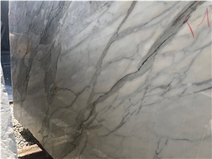 Calacatta Borghini Marble Block, Italy White Marble