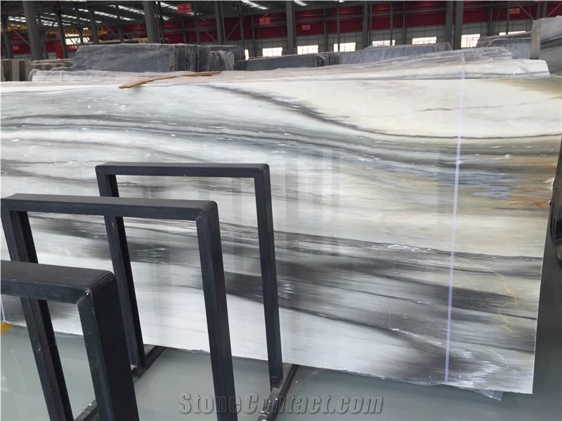 China Grey and White Marble, Cucci Grey Marble Dry Lay Tiles Project
